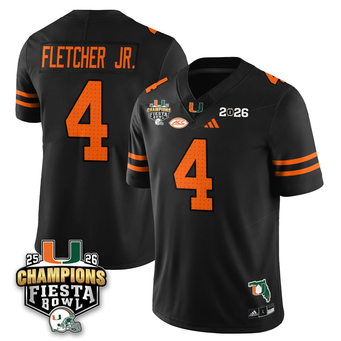 MIA Football Vapor Limited Jersey V3 - Fiesta Bowl Champions - All Stitched