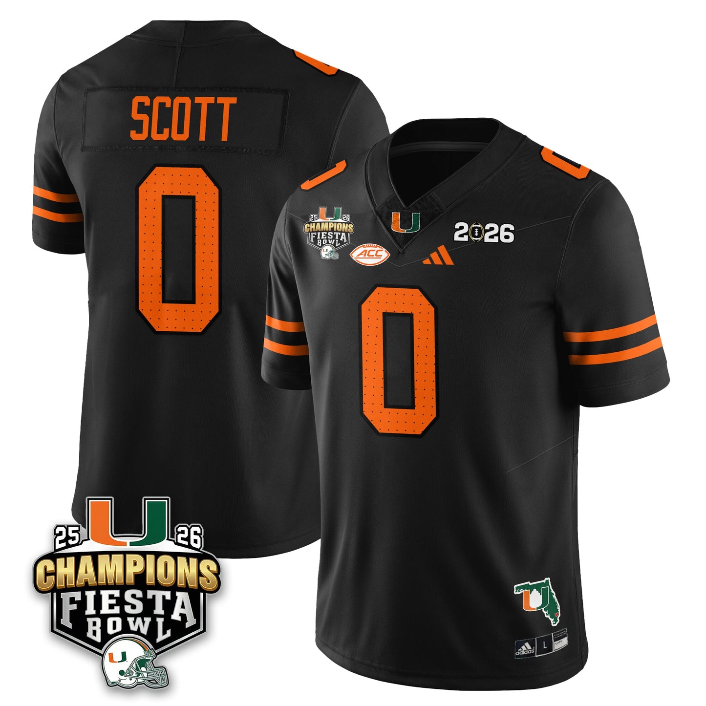 MIA Football Vapor Limited Jersey V3 - Fiesta Bowl Champions - All Stitched