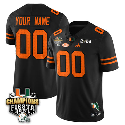 Custom MIA Football Vapor Limited Jersey V3 - Fiesta Bowl Champions - All Stitched