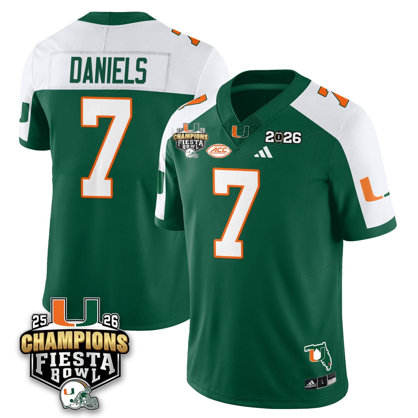 MIA Football Vapor Limited Jersey V3 - Fiesta Bowl Champions - All Stitched