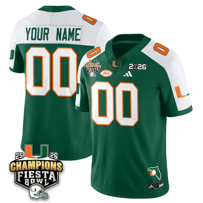 Custom MIA Football Vapor Limited Jersey V3 - Fiesta Bowl Champions - All Stitched