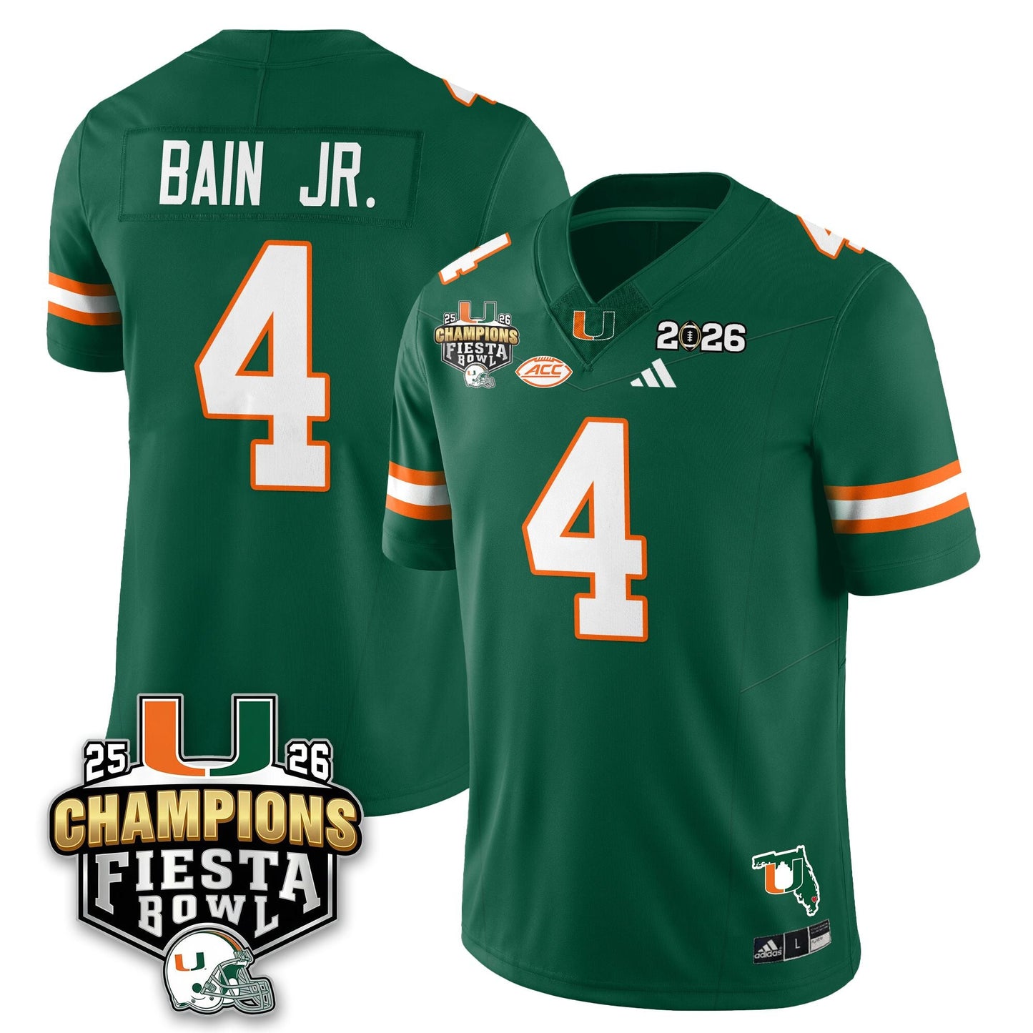 MIA Football Vapor Limited Jersey V3 - Fiesta Bowl Champions - All Stitched