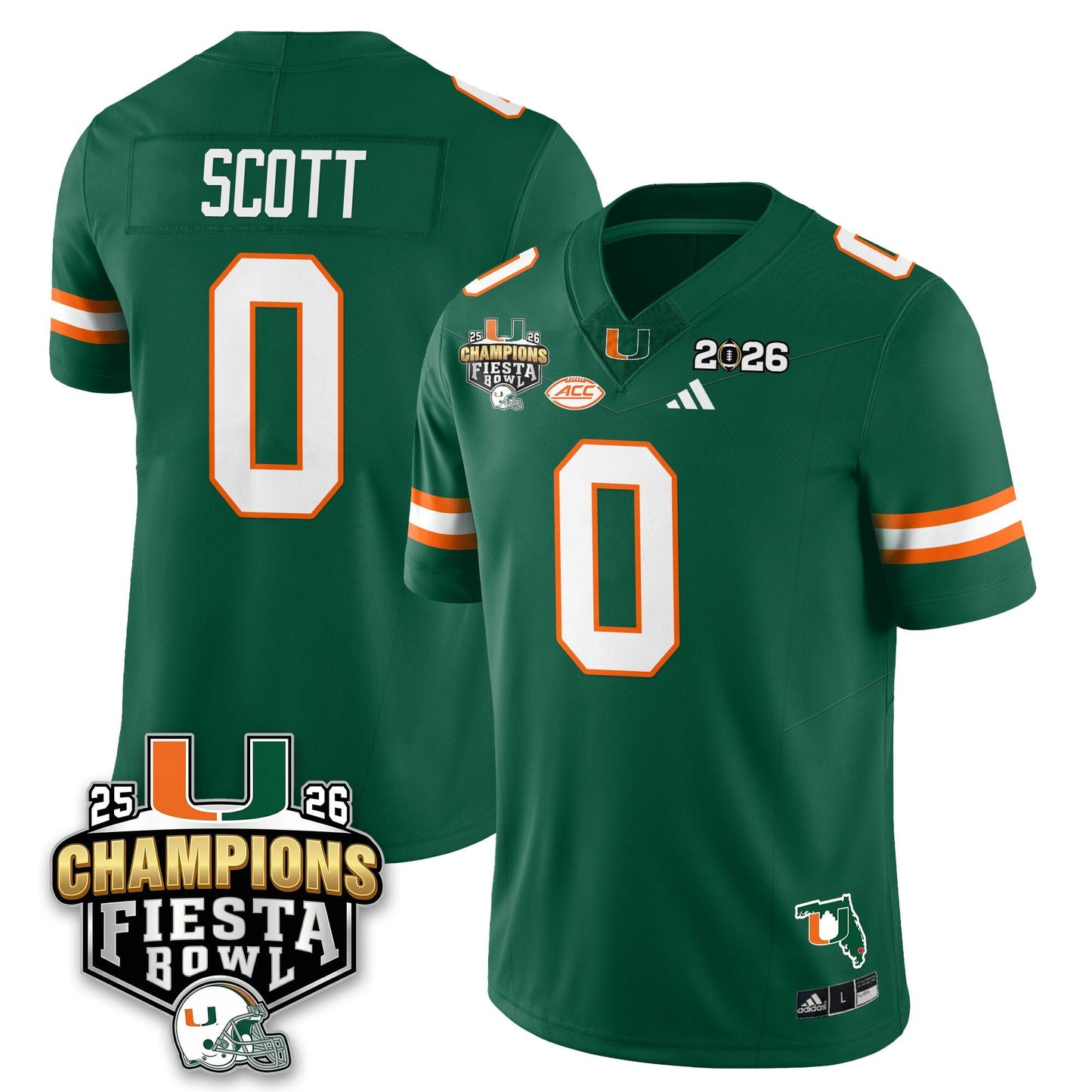 MIA Football Vapor Limited Jersey V3 - Fiesta Bowl Champions - All Stitched