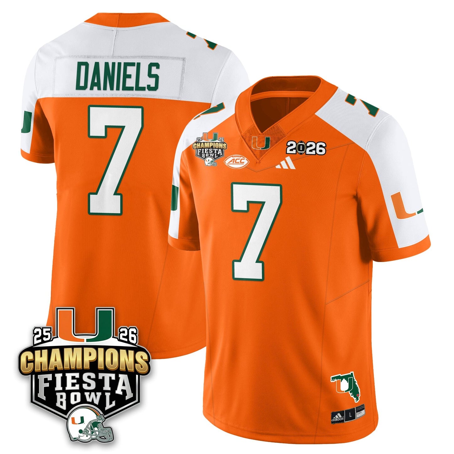 MIA Football Vapor Limited Jersey V3 - Fiesta Bowl Champions - All Stitched