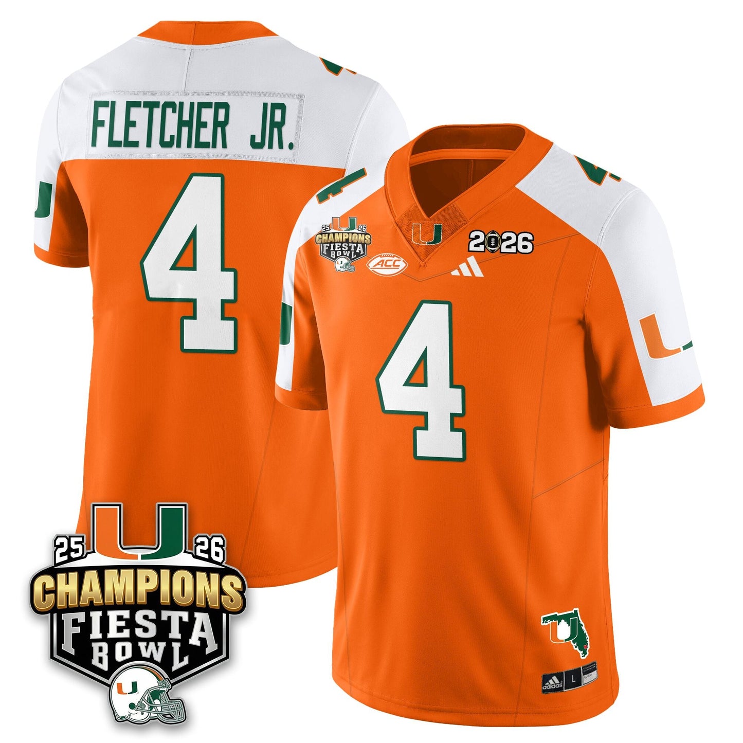 MIA Football Vapor Limited Jersey V3 - Fiesta Bowl Champions - All Stitched