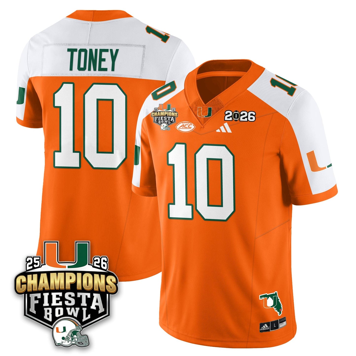 MIA Football Vapor Limited Jersey V3 - Fiesta Bowl Champions - All Stitched
