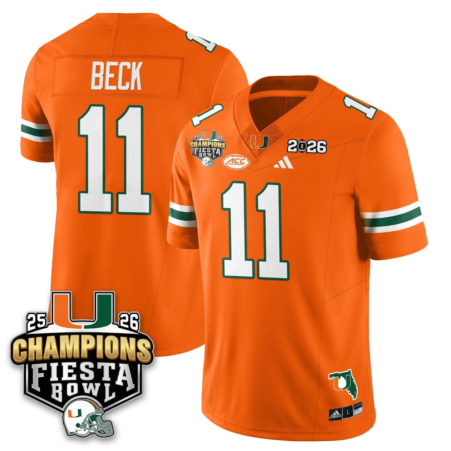 MIA Football Vapor Limited Jersey V3 - Fiesta Bowl Champions - All Stitched