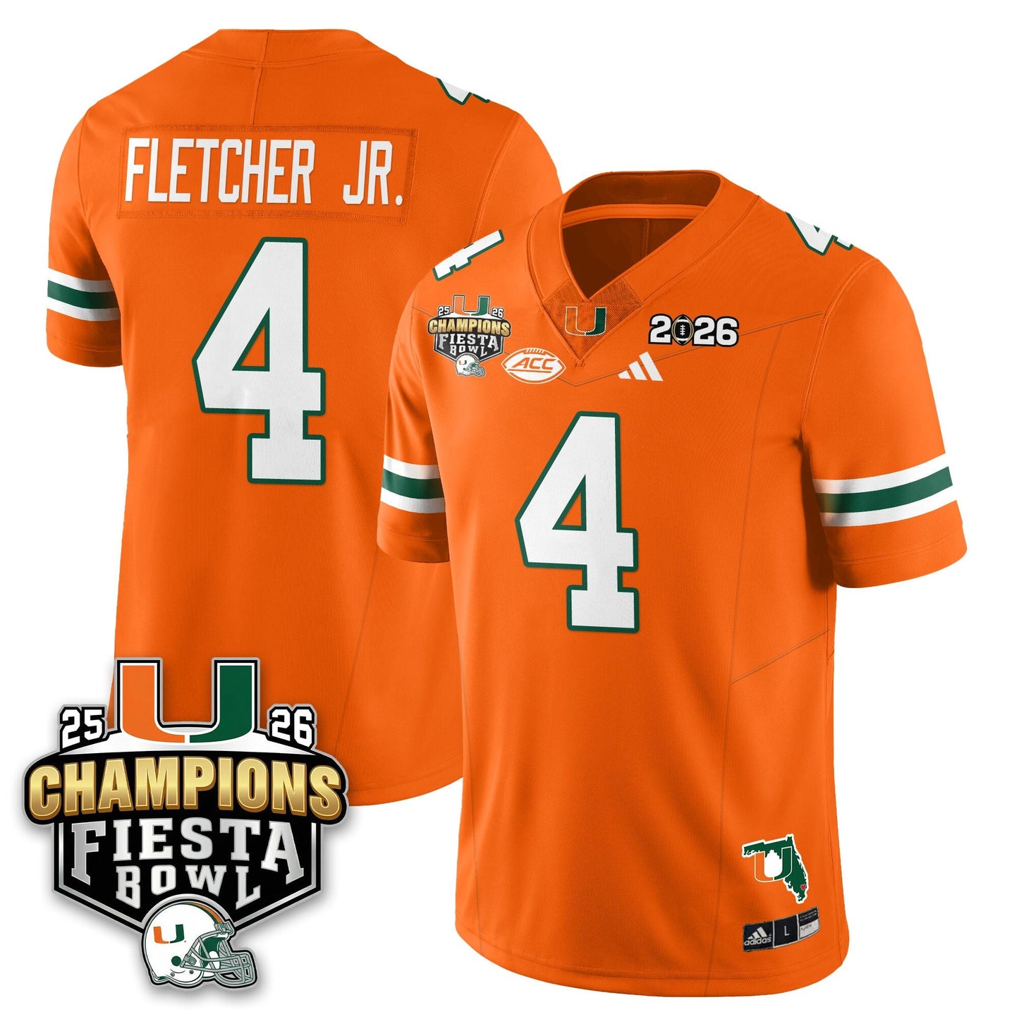 MIA Football Vapor Limited Jersey V3 - Fiesta Bowl Champions - All Stitched