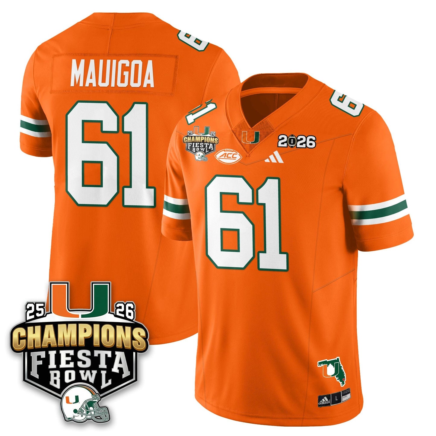 MIA Football Vapor Limited Jersey V3 - Fiesta Bowl Champions - All Stitched