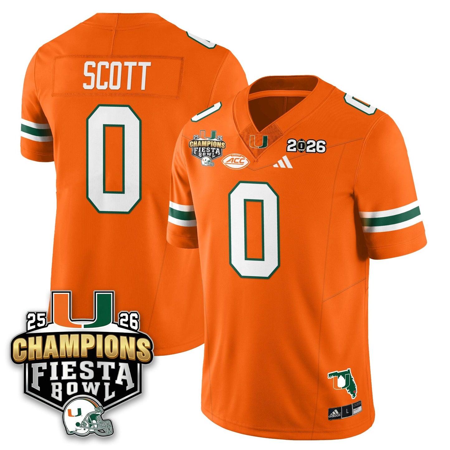 MIA Football Vapor Limited Jersey V3 - Fiesta Bowl Champions - All Stitched