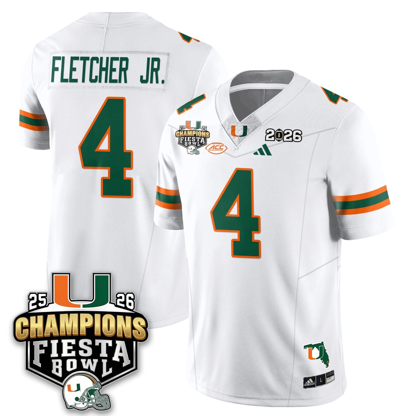 MIA Football Vapor Limited Jersey V3 - Fiesta Bowl Champions - All Stitched