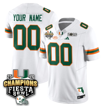 Custom MIA Football Vapor Limited Jersey V3 - Fiesta Bowl Champions - All Stitched