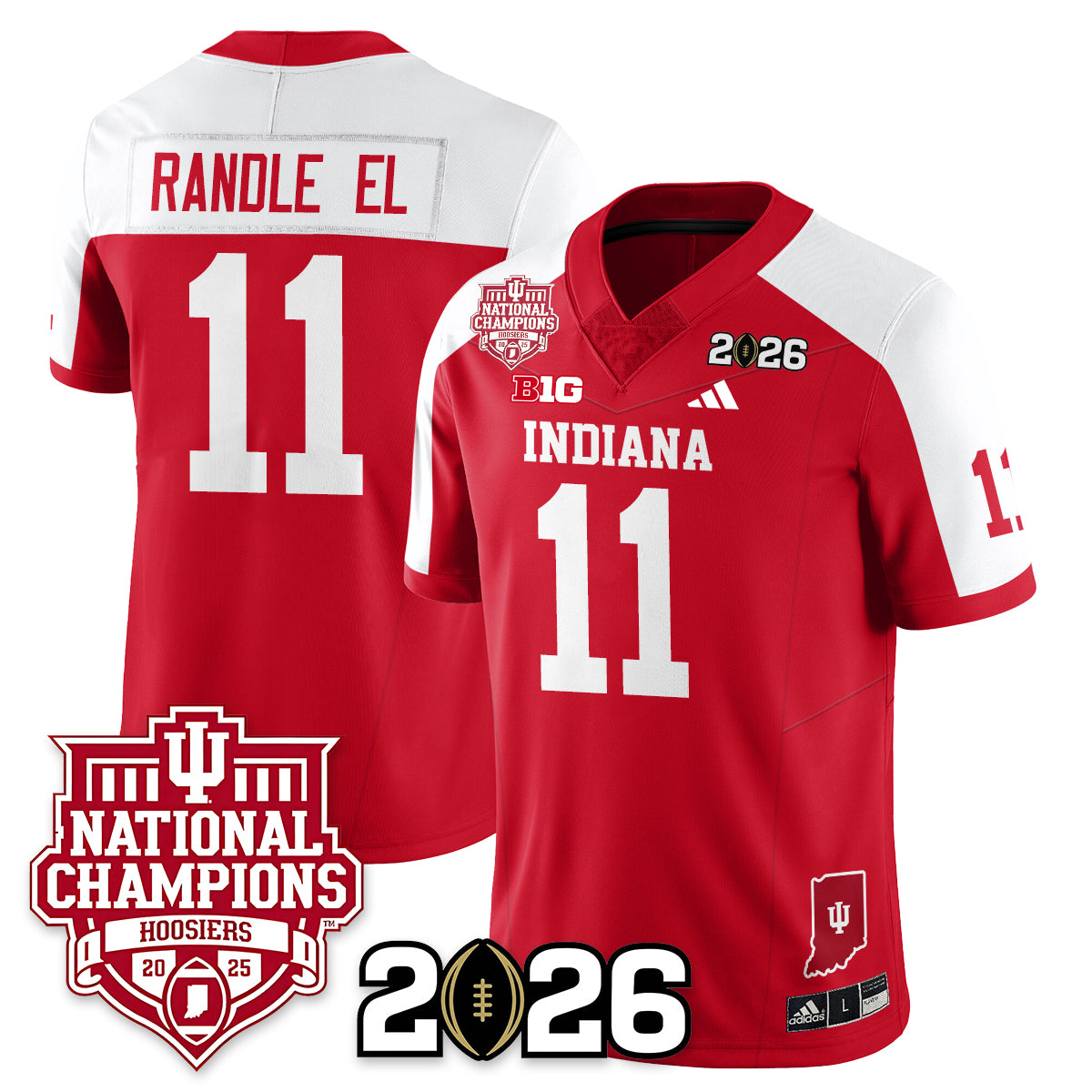 Indiana Hoosiers Vapor Limited Football Jersey - 2025 National Champions - All Stitched
