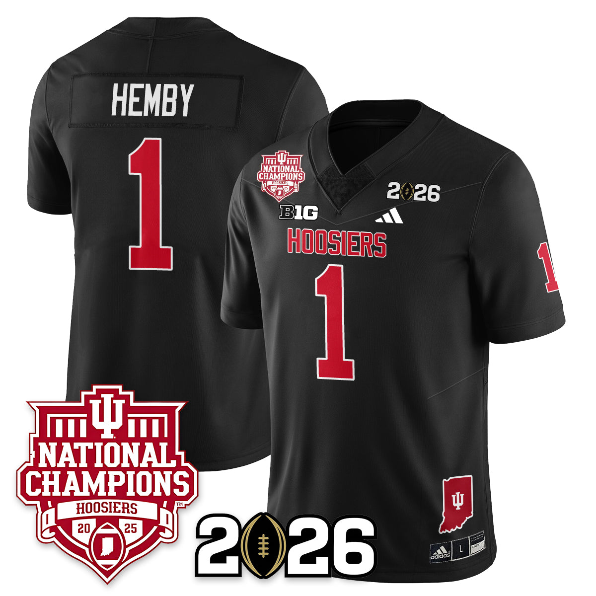 Indiana Hoosiers Vapor Limited Football Jersey - 2025 National Champions - All Stitched