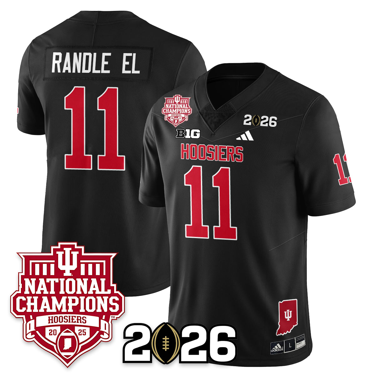 Indiana Hoosiers Vapor Limited Football Jersey - 2025 National Champions - All Stitched