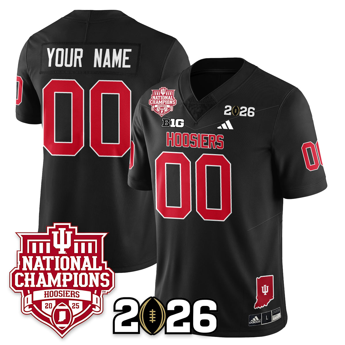Indiana Hoosiers Vapor Limited Football Jersey - 2025 National Champions - All Stitched
