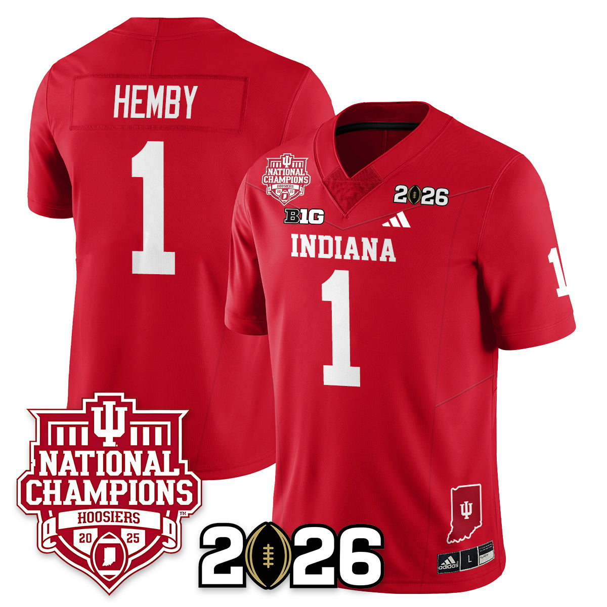 Indiana Hoosiers Vapor Limited Football Jersey - 2025 National Champions - All Stitched