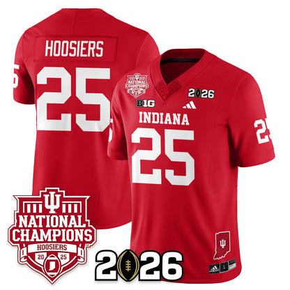 Indiana Hoosiers Vapor Limited Football Jersey - 2025 National Champions - All Stitched