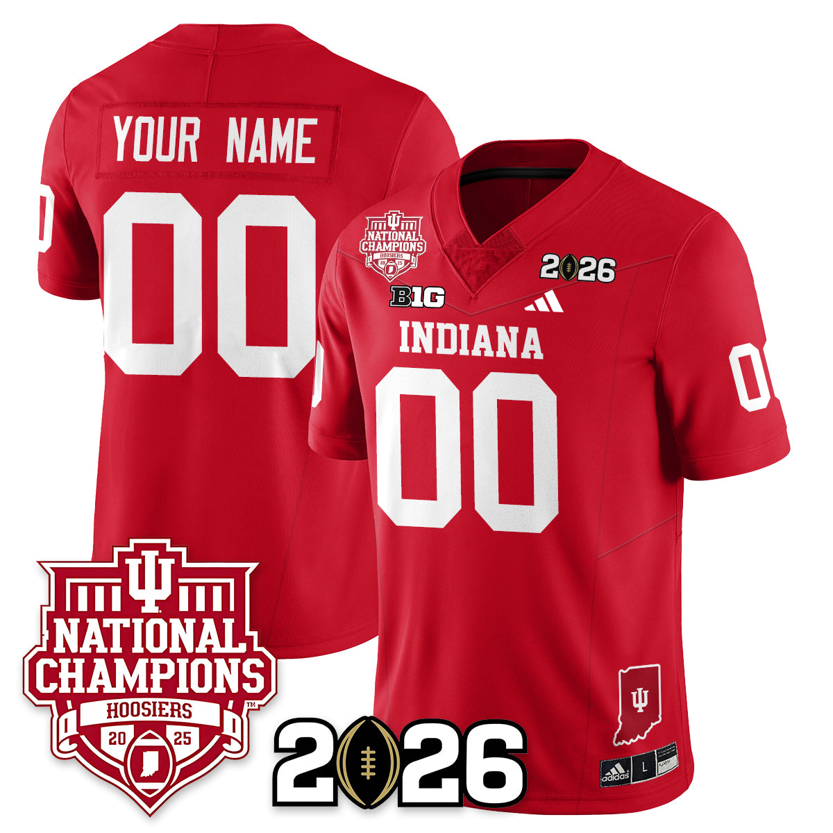 Indiana Hoosiers Vapor Limited Football Jersey - 2025 National Champions - All Stitched