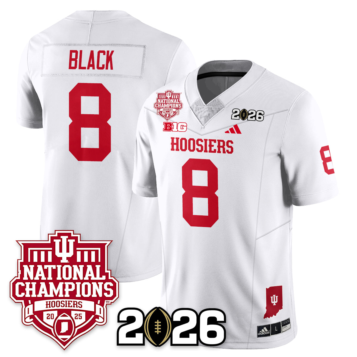 Indiana Hoosiers Vapor Limited Football Jersey - 2025 National Champions - All Stitched