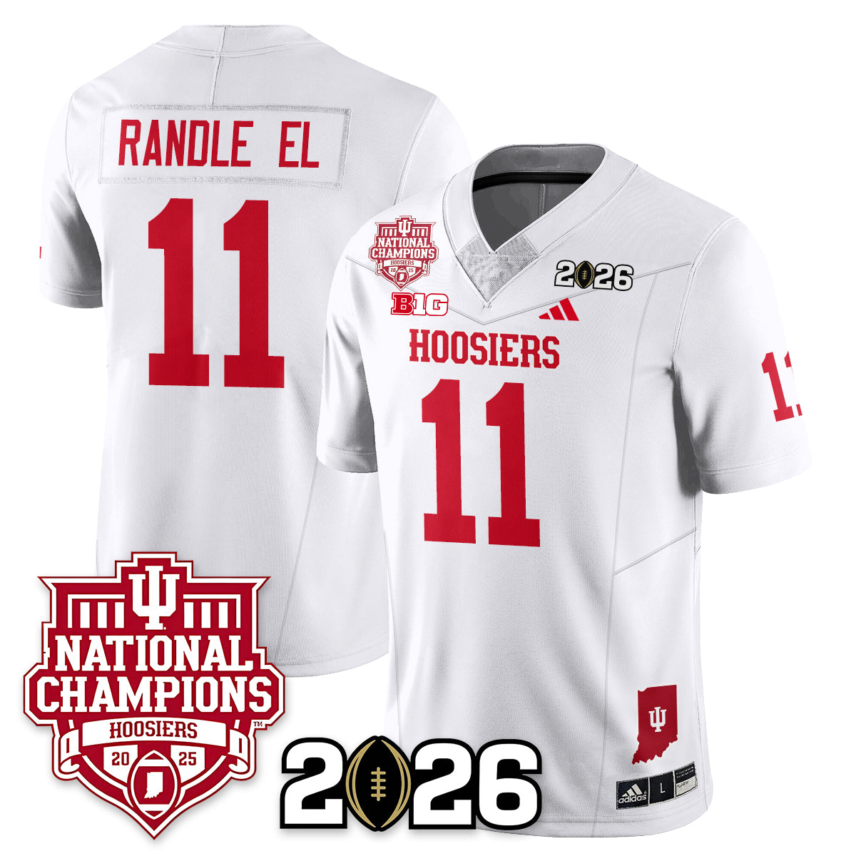 Indiana Hoosiers Vapor Limited Football Jersey - 2025 National Champions - All Stitched
