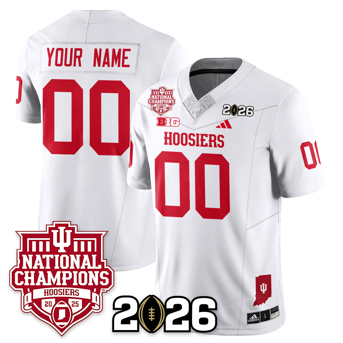 Indiana Hoosiers Vapor Limited Football Custom Jersey - 2025 National Champions - All Stitched