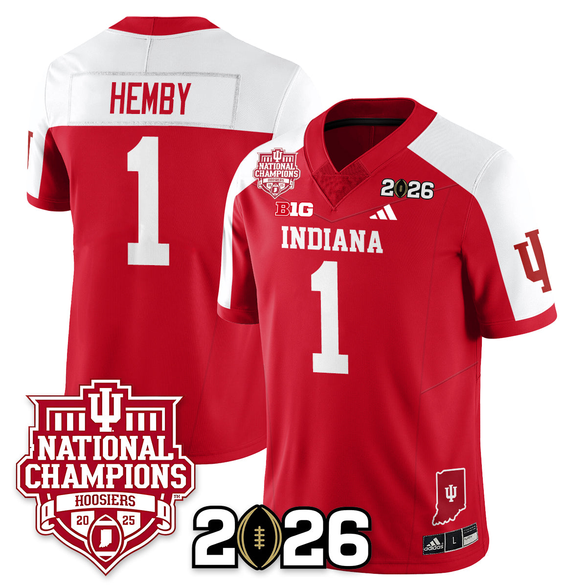 Indiana Hoosiers Vapor Limited Football Jersey - 2025 National Champions - All Stitched