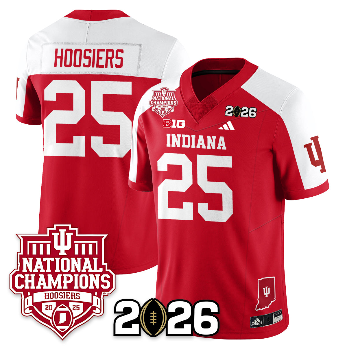 Indiana Hoosiers Vapor Limited Football Jersey - 2025 National Champions - All Stitched