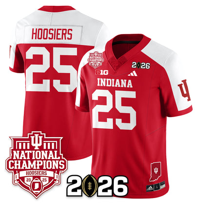 Indiana Hoosiers Vapor Limited Football Jersey - 2025 National Champions - All Stitched