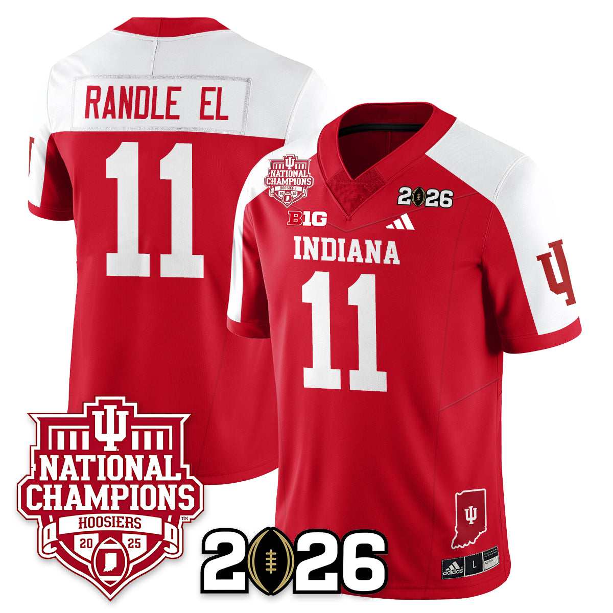 Indiana Hoosiers Vapor Limited Football Jersey - 2025 National Champions - All Stitched