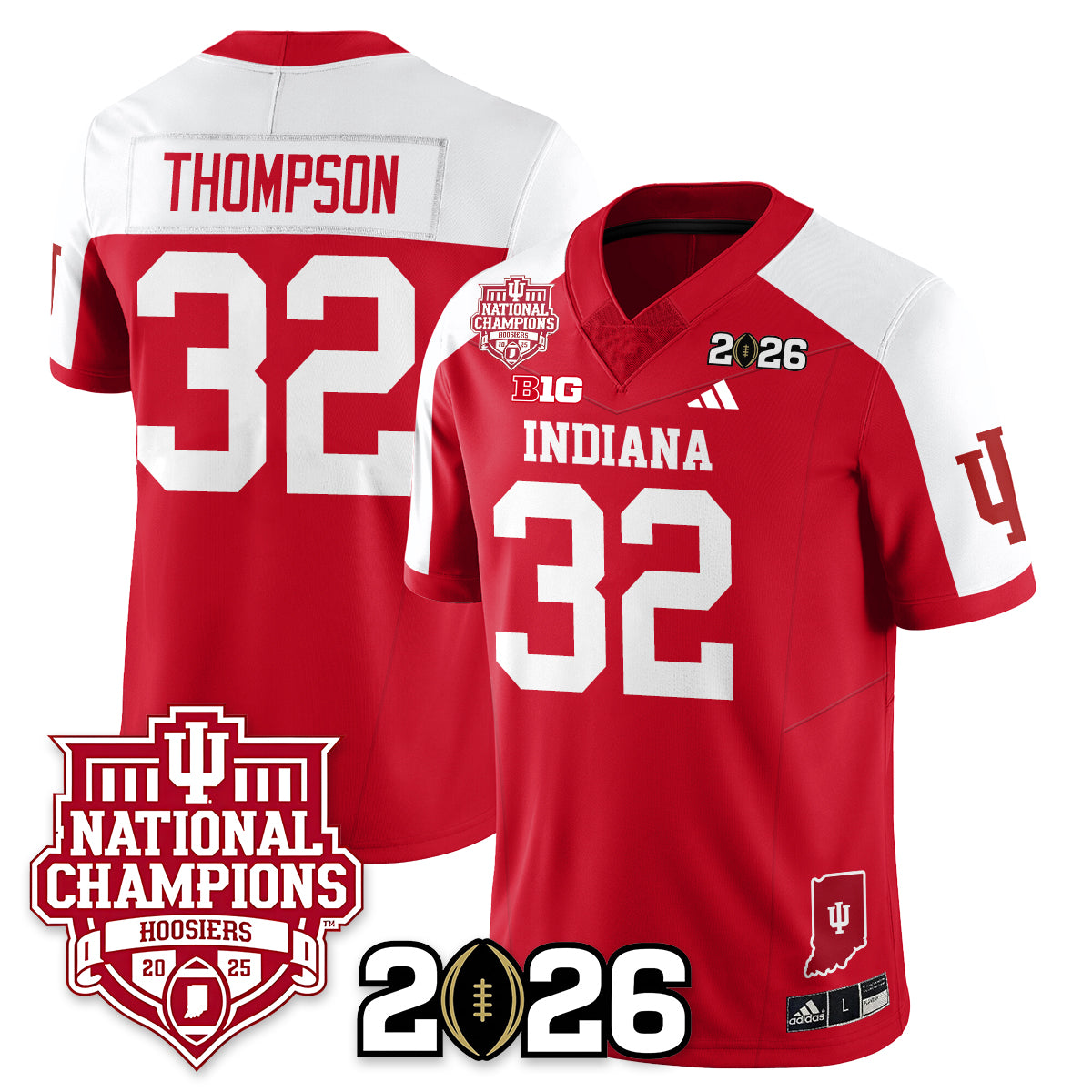 Indiana Hoosiers Vapor Limited Football Jersey - 2025 National Champions - All Stitched