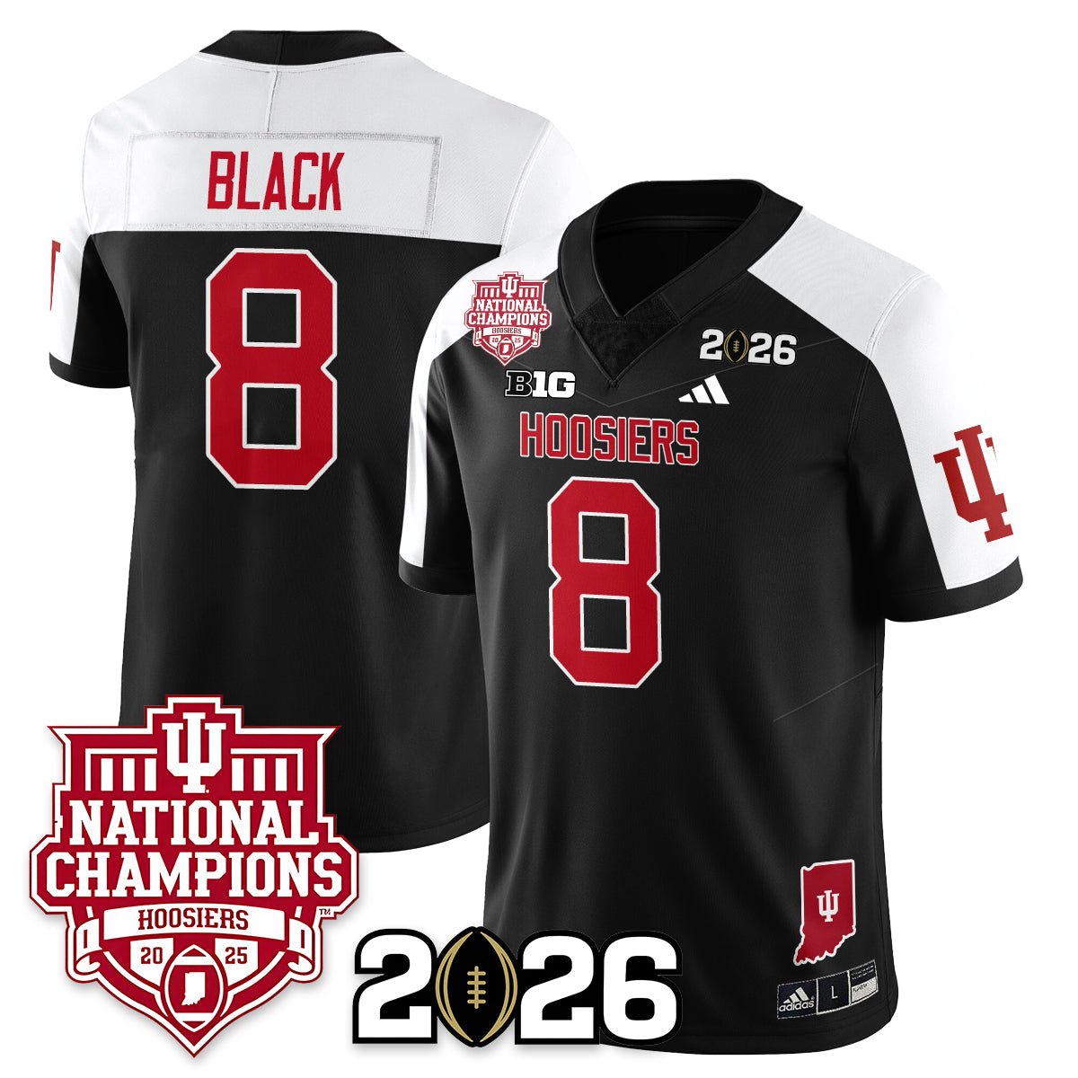Indiana Hoosiers Vapor Limited Football Jersey - 2025 National Champions - All Stitched