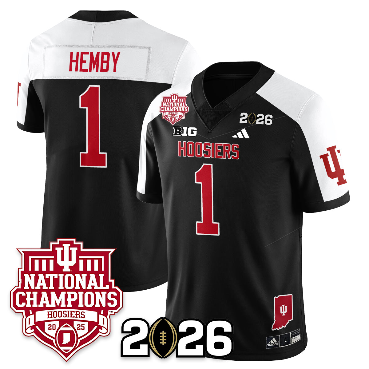 Indiana Hoosiers Vapor Limited Football Jersey - 2025 National Champions - All Stitched