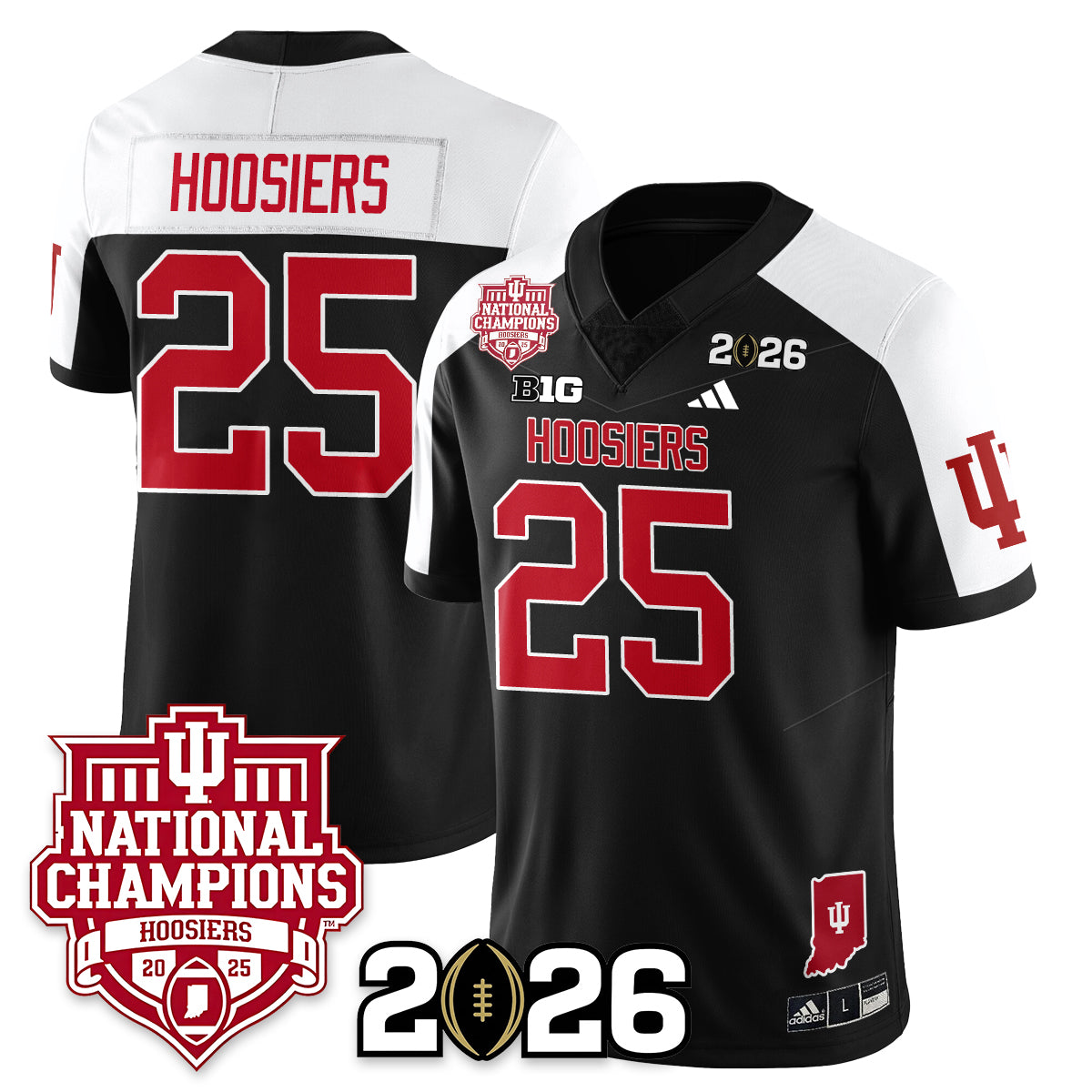 Indiana Hoosiers Vapor Limited Football Jersey - 2025 National Champions - All Stitched