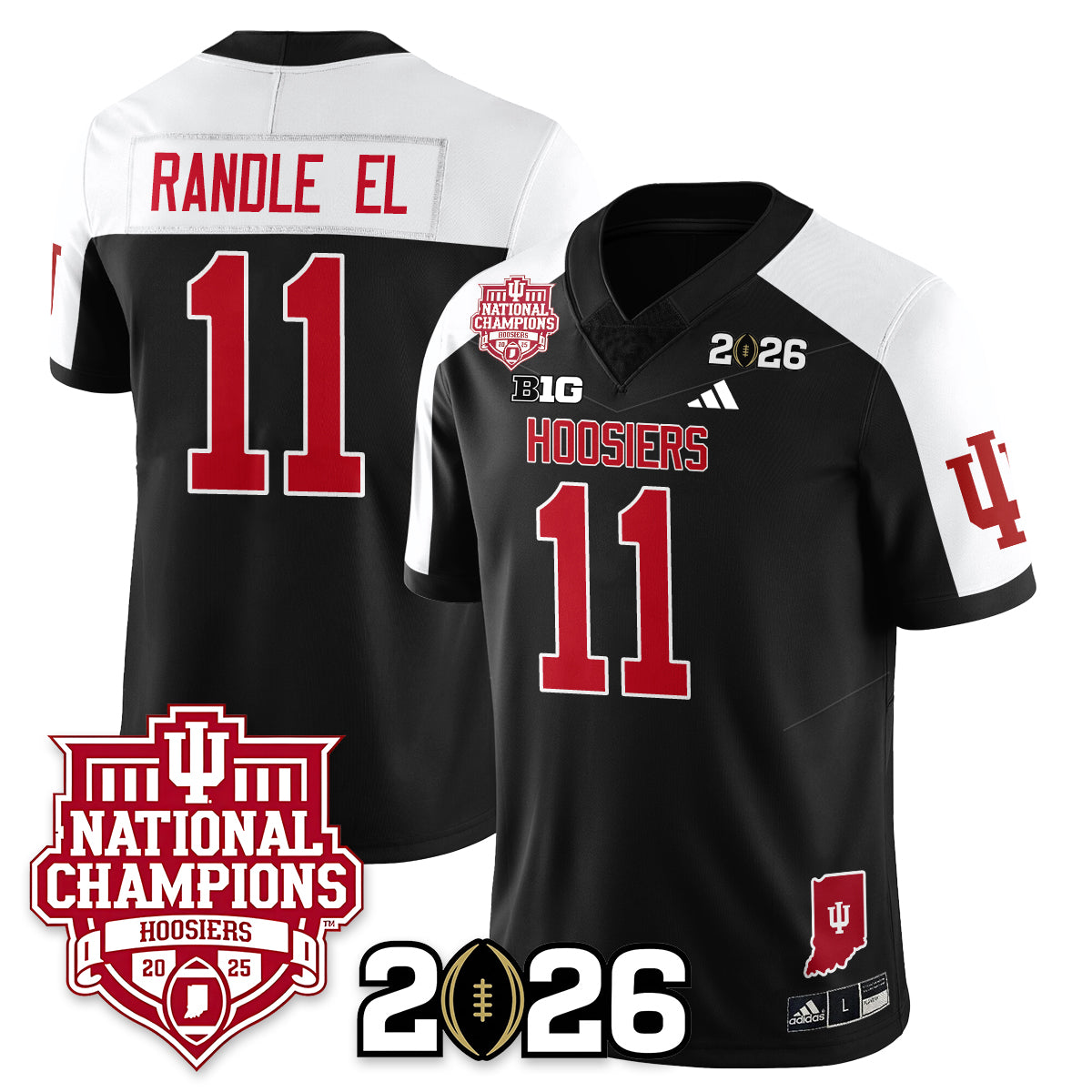 Indiana Hoosiers Vapor Limited Football Jersey - 2025 National Champions - All Stitched