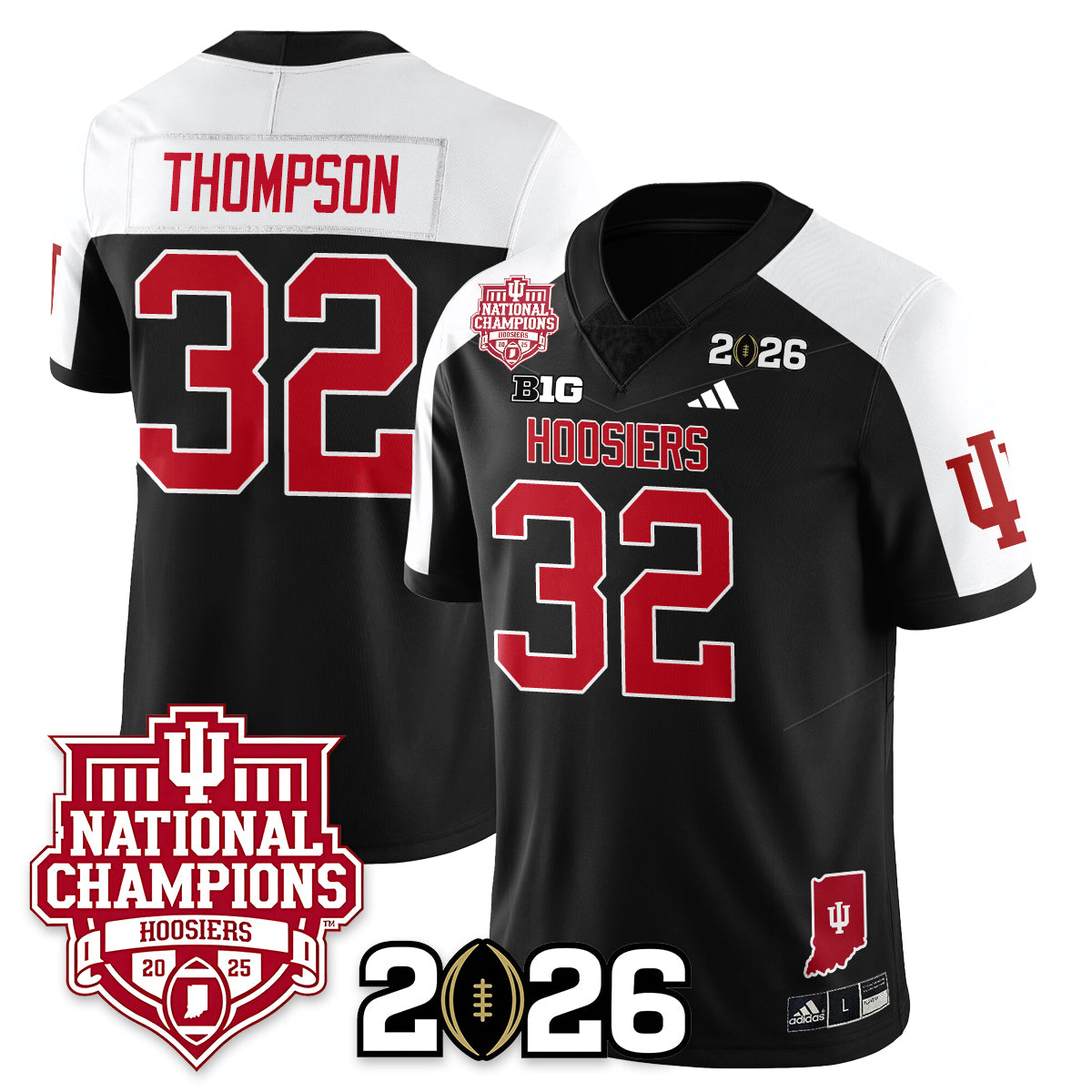 Indiana Hoosiers Vapor Limited Football Jersey - 2025 National Champions - All Stitched