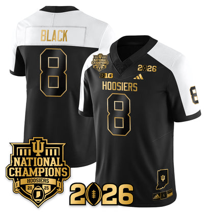 Indiana Hoosiers Vapor Limited Football Gold Jersey - 2025 National Champions - All Stitched