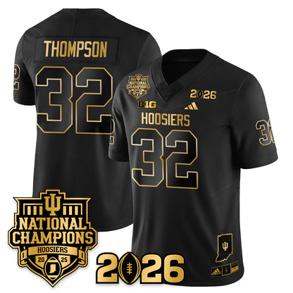 Indiana Hoosiers Vapor Limited Football Gold Jersey - 2025 National Champions - All Stitched