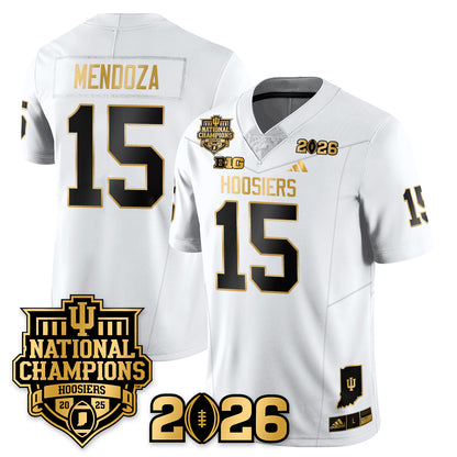 Indiana Hoosiers Vapor Limited Football Gold Jersey - 2025 National Champions - All Stitched