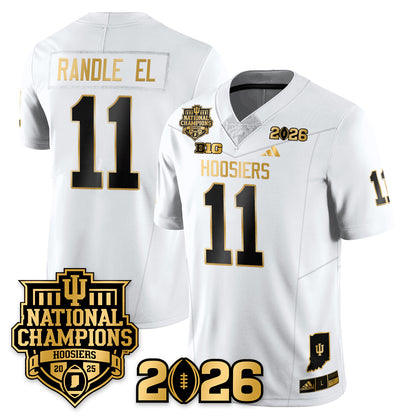 Indiana Hoosiers Vapor Limited Football Gold Jersey - 2025 National Champions - All Stitched