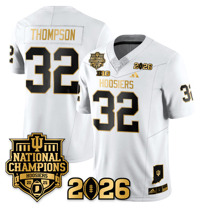 Indiana Hoosiers Vapor Limited Football Gold Jersey - 2025 National Champions - All Stitched