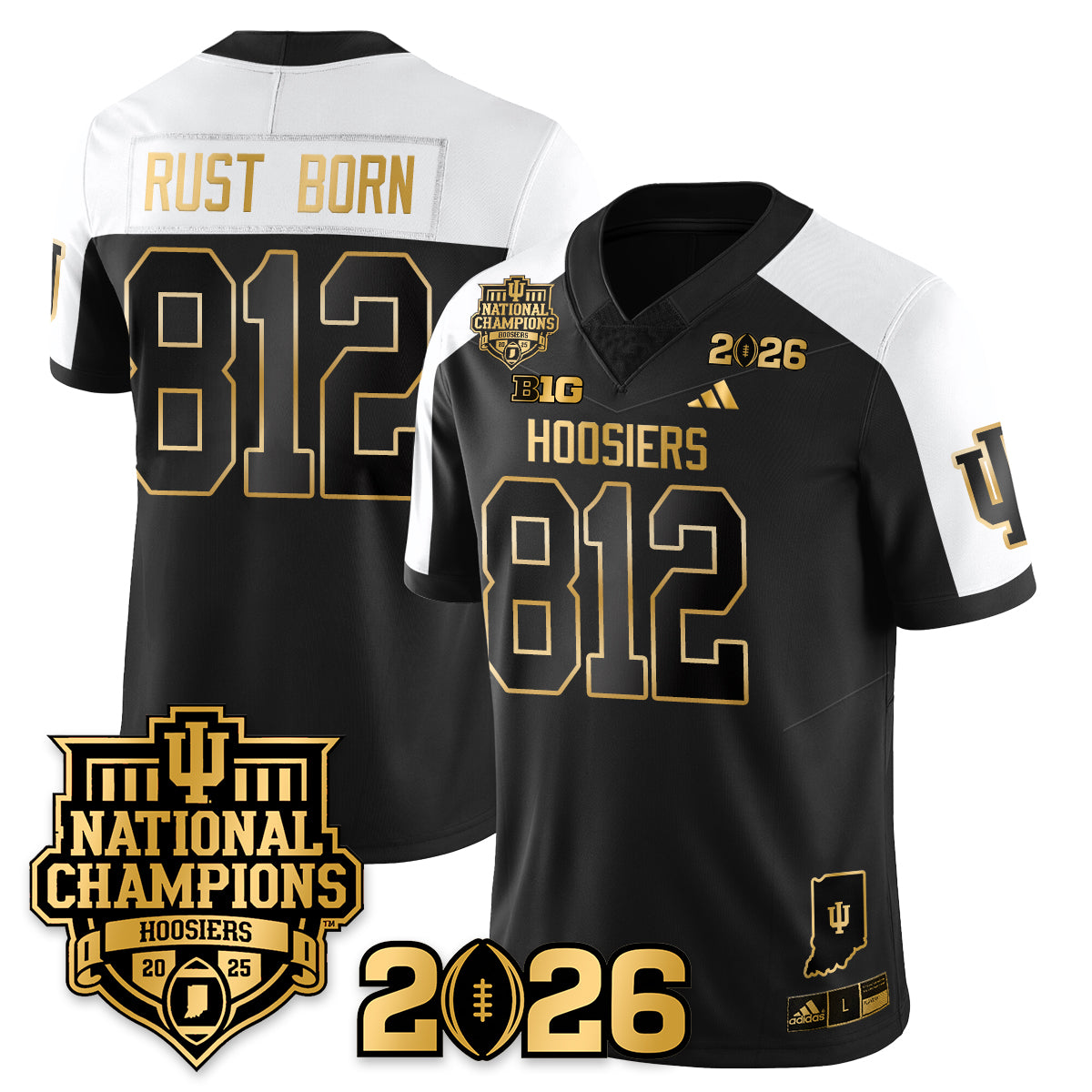 Indiana Hoosiers Vapor Limited Football Jersey - 2025 National Champions - All Stitched