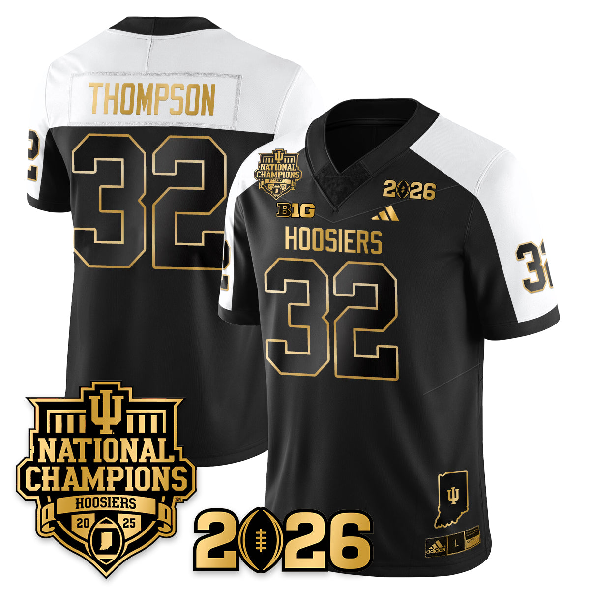 Indiana Hoosiers Vapor Limited Football Jersey - 2025 National Champions - All Stitched