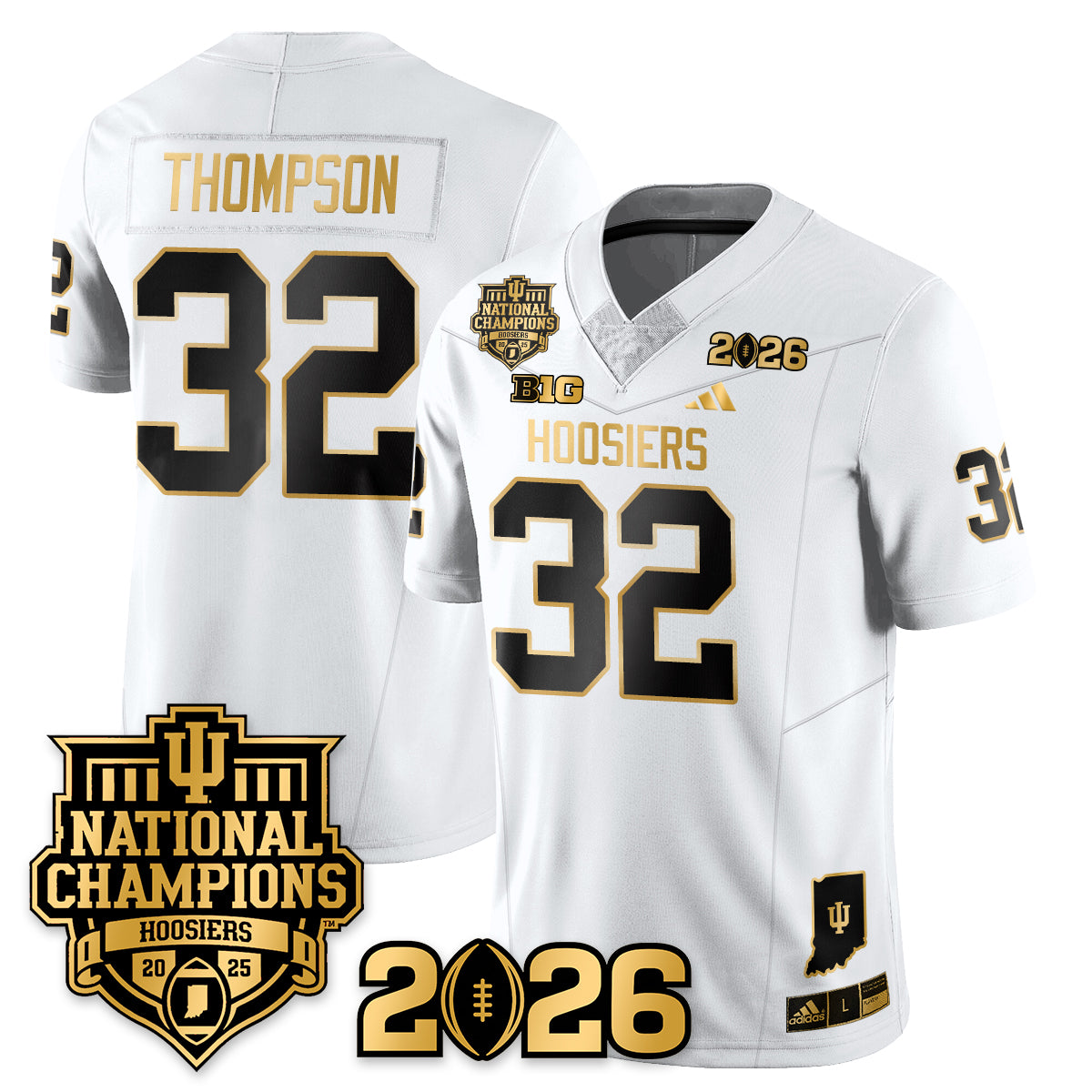 Indiana Hoosiers Vapor Limited Football Jersey - 2025 National Champions - All Stitched