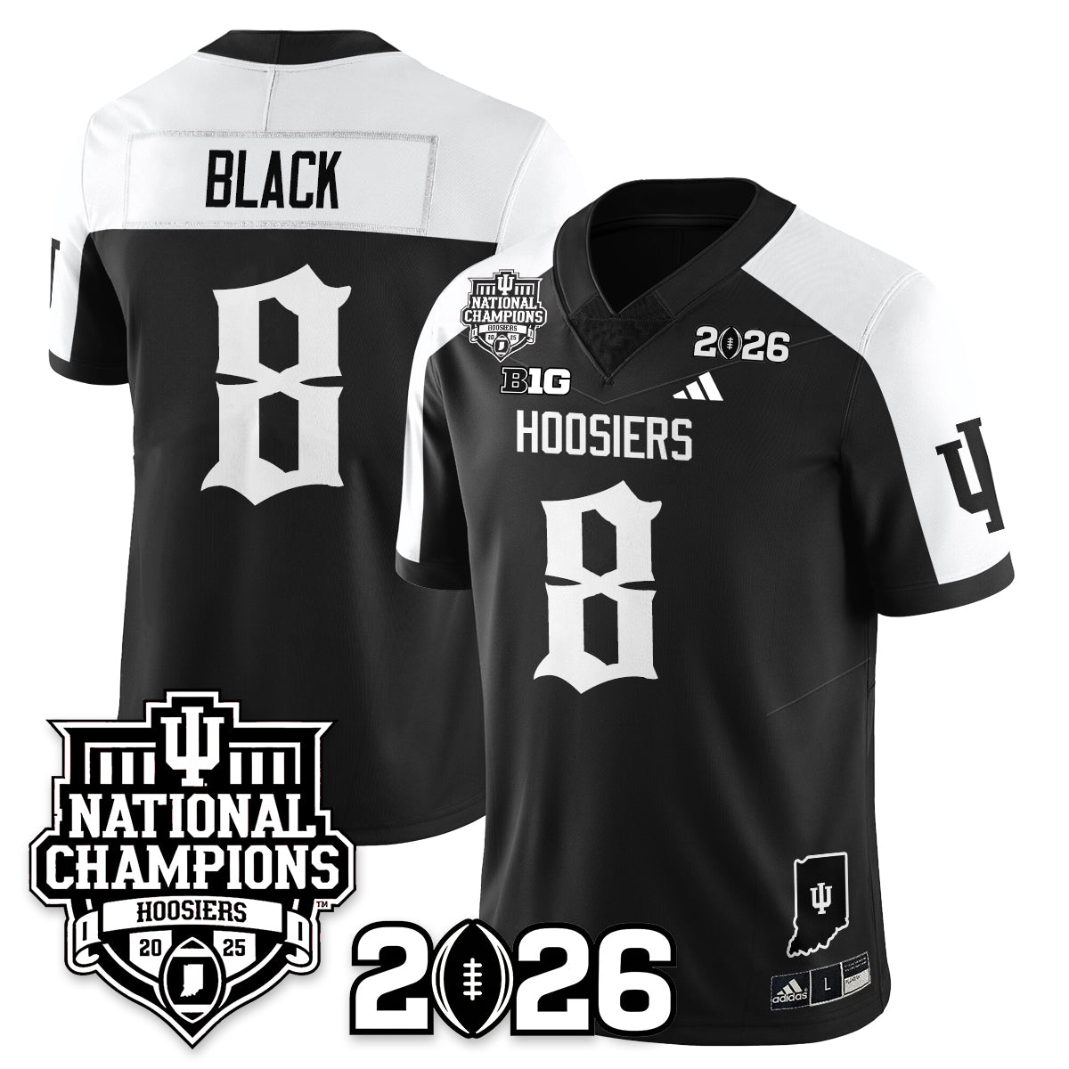 Indiana Hoosiers Gothic Vapor Limited Jersey - 2025 National Champions - All Stitched