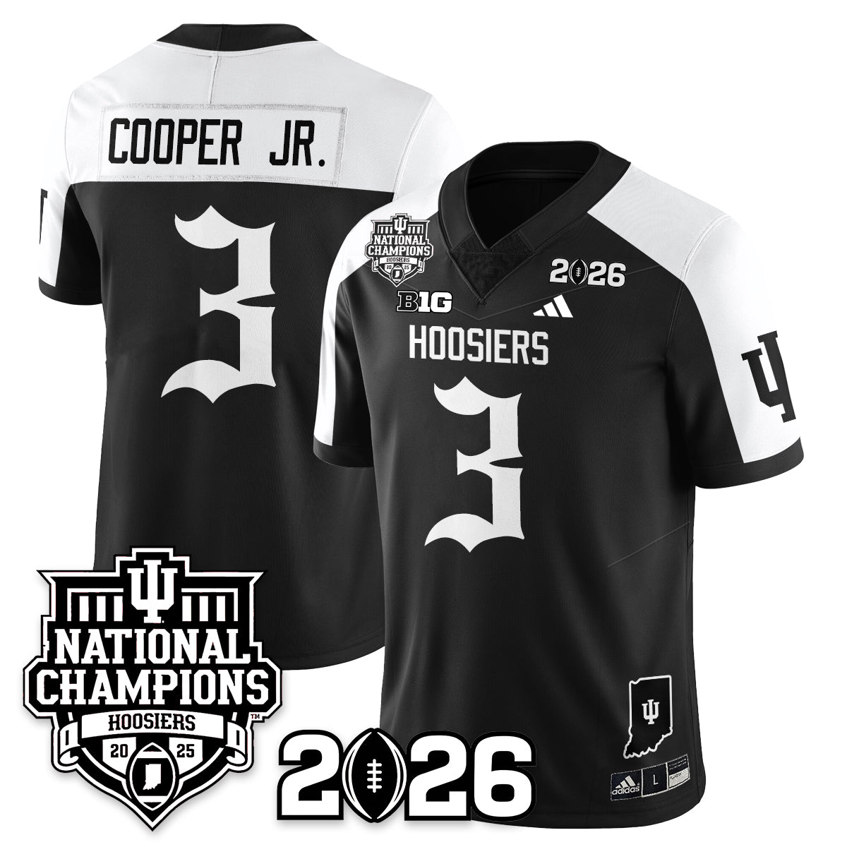 Indiana Hoosiers Gothic Vapor Limited Jersey - 2025 National Champions - All Stitched