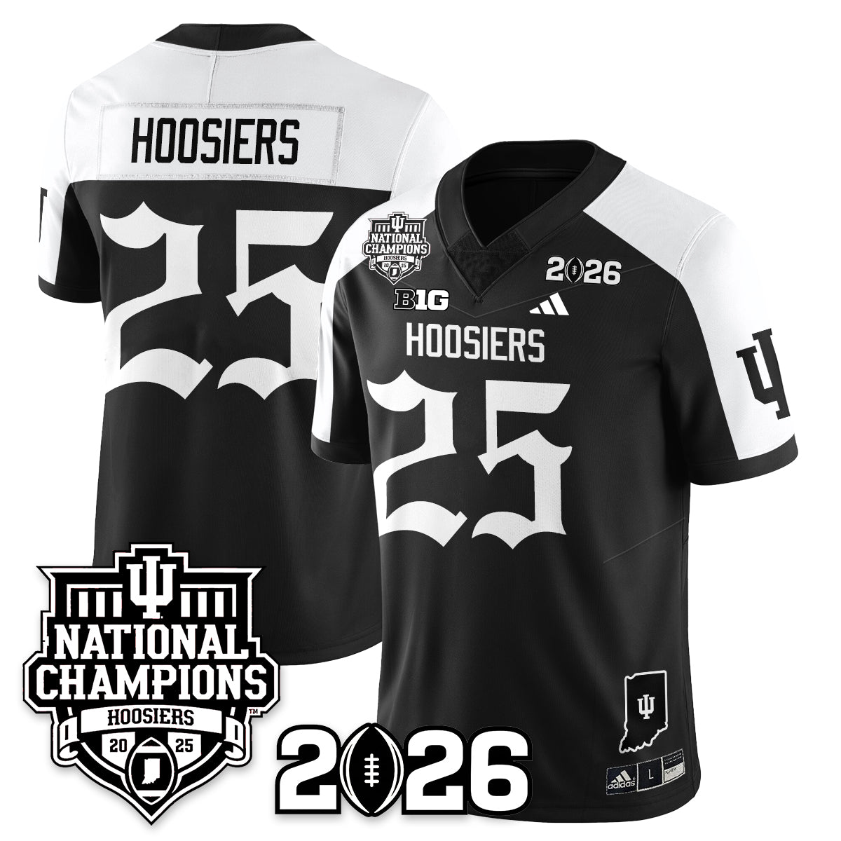 Indiana Hoosiers Gothic Vapor Limited Jersey - 2025 National Champions - All Stitched