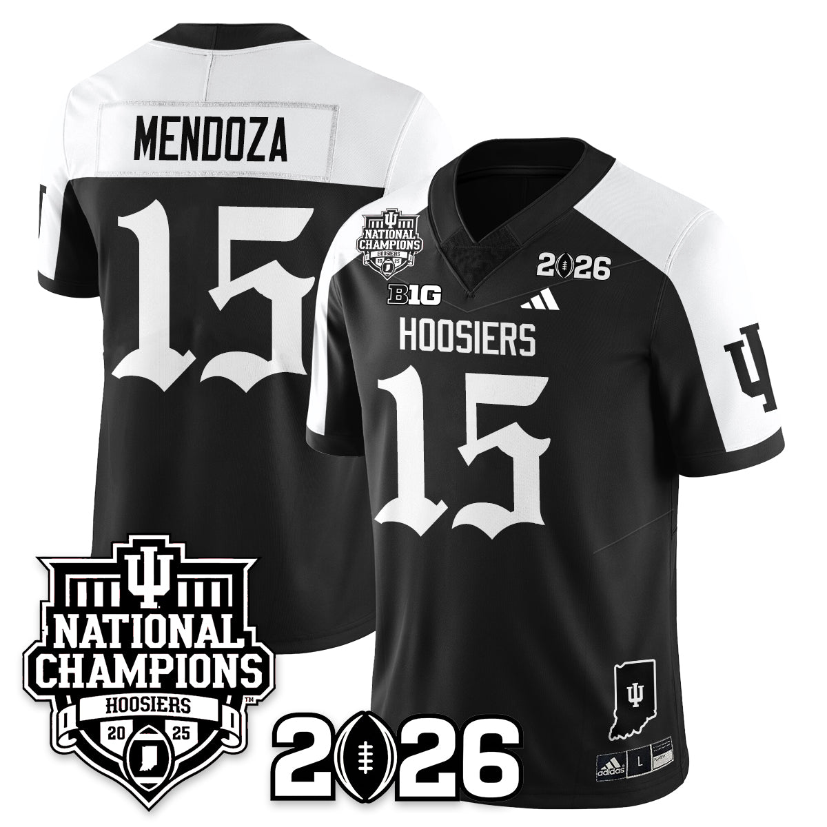 Indiana Hoosiers Gothic Vapor Limited Jersey - 2025 National Champions - All Stitched