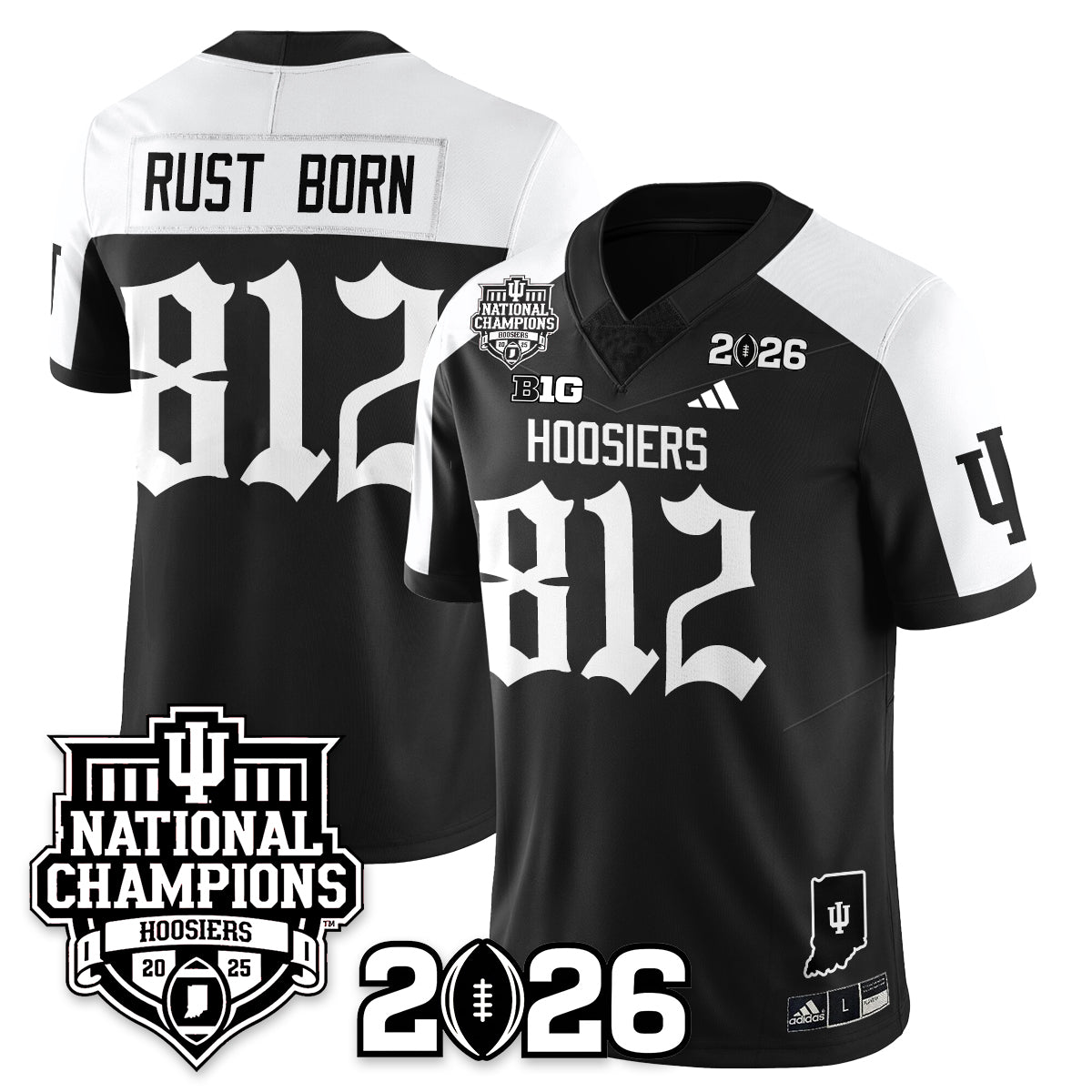 Indiana Hoosiers Gothic Vapor Limited Jersey - 2025 National Champions - All Stitched