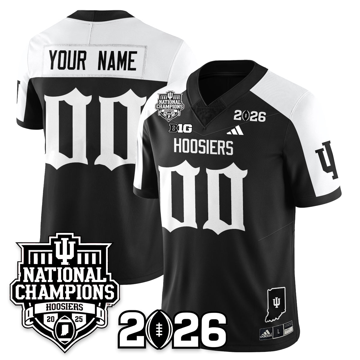 Indiana Hoosiers Gothic Vapor Limited Jersey - 2025 National Champions - All Stitched